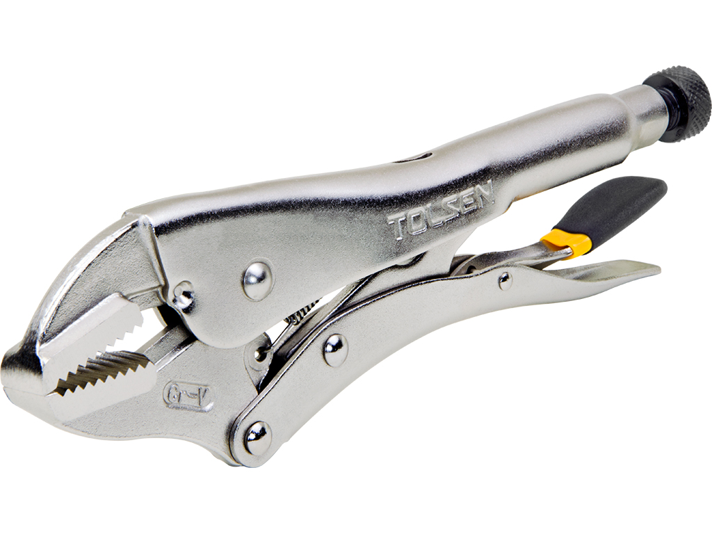 Flat jaw deals locking pliers